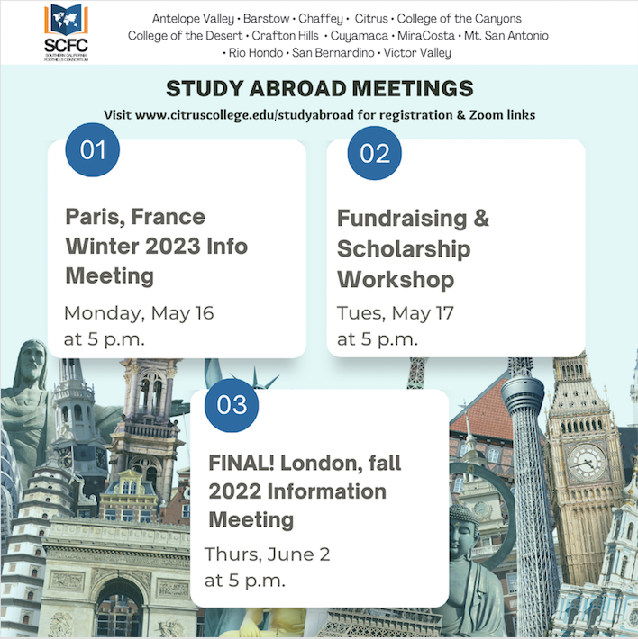 paris, london, study abroad meeting