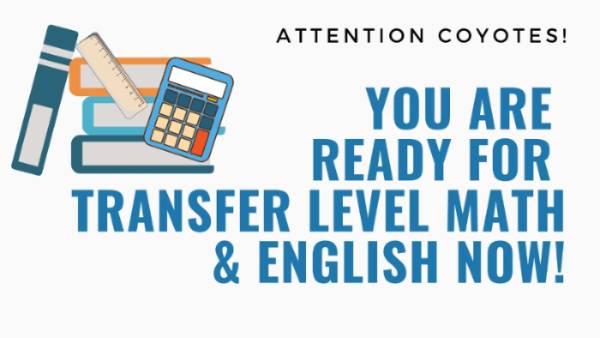 you are ready for college level math and english now!